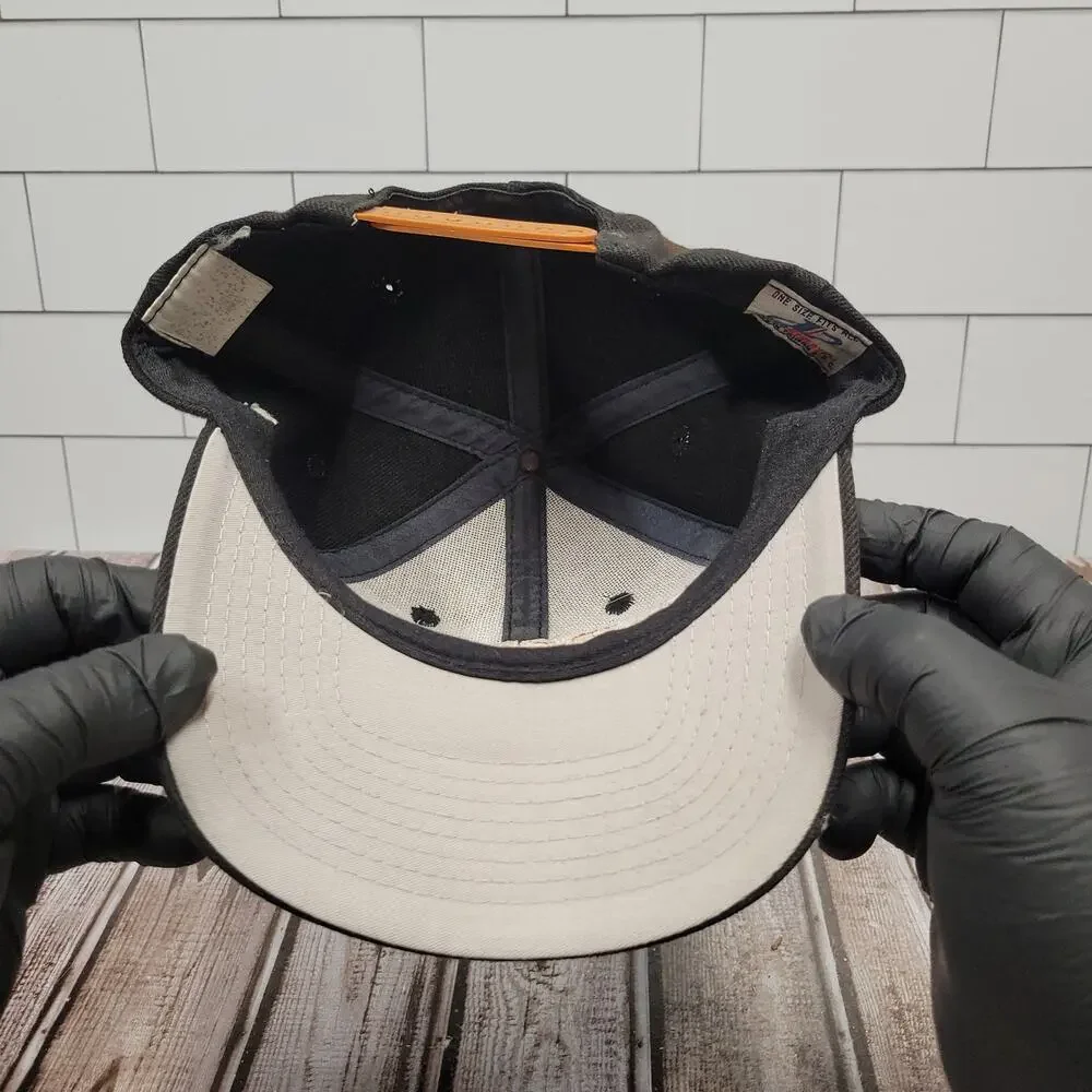 Vintage Texas Longhorns Logo Athletic Spike Snapback Hat Faded Wool Blend